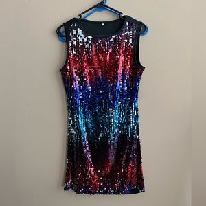 Sequin party dress.